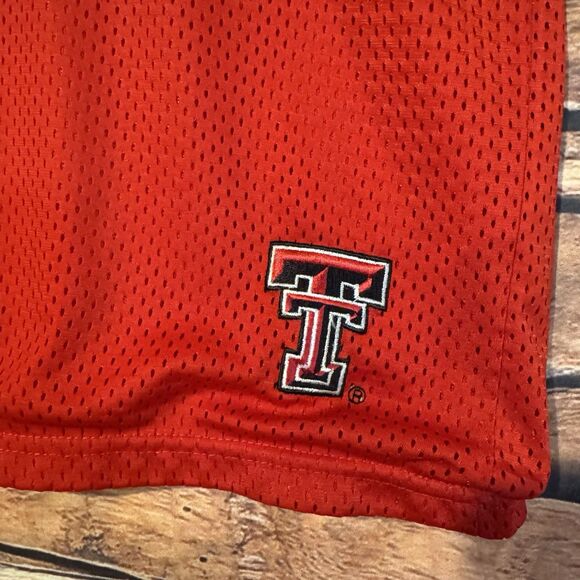 Texas Tech Athletic Shorts XL NCAA Red Raiders Double T Logo Mesh KA Inc. Sports - Picture 2 of 9